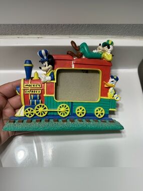 Vintage Mickey Express Train Photo Frame
